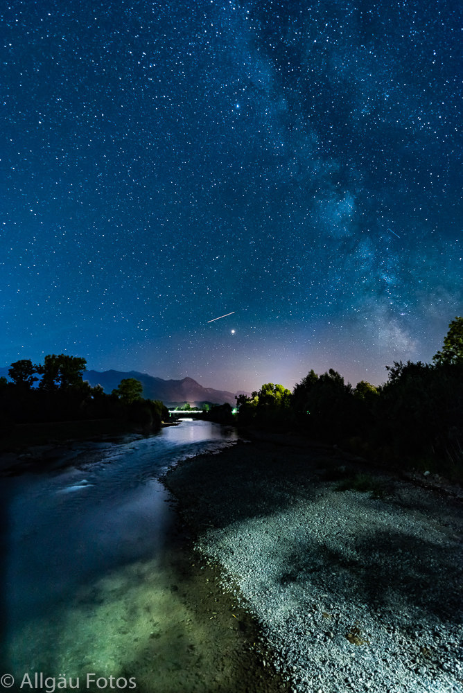 Milchstrasse mit Blick über Iller in Sonthofen/B19